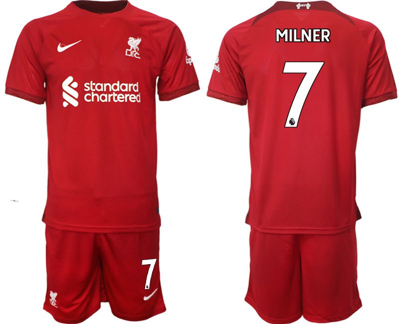 Men 2022-2023 Club Liverpool home red #7 Soccer Jersey